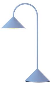FRANDSEN LED stolní lampa na baterie Grasp, světle modrá, výška 47 cm, stmívatelný, Modrá, kov, Design