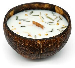 Veganská svíčka v kokosu Tropikalia Lemongrass & Ginger