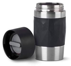 Tefal - Termohrnek 300 ml COMPACT MUG nerez/černá