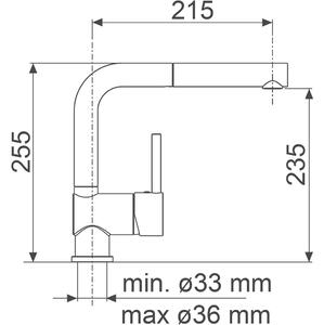 Dřezová baterie Sinks MIX 3 P Titanium