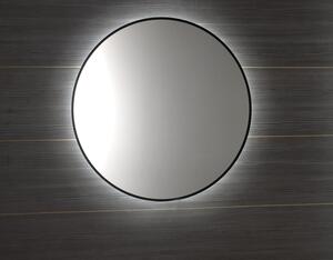 SAPHO - SHARON kulaté LED podsvícené zrcadlo, průměr 80cm, černá mat (E28904CI)