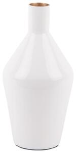 Time for home Bílá kovová váza Conelo 22 cm