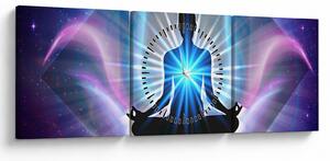 Obraz - Meditace (s hodinami) (90x30 cm)