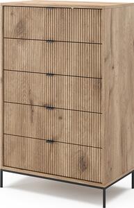 Komoda Vicco Eliza Dub Viking 76 x 120 cm s 5 zásuvkami, Model 49501