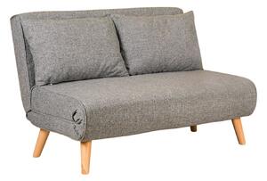 Hanah Home Dvoumístná rozkládací pohovka Seater Folde světle šedá