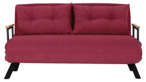 Hanah Home Dvoumístná rozkládací pohovka Seater Sando bordó