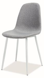 Jídelní židle FUX šedá/bílá