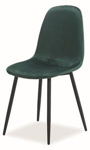 Jídelní židle FUX zelená/černá