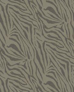 Vliesový tapetový panel Zebra Olive 300606, 140 x 280 cm, Skin, Eijffinger