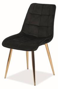 Jídelní židle CHAC 3 černá/zlatá