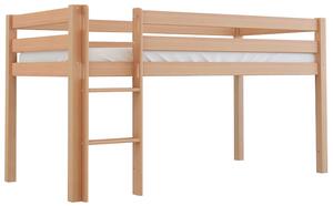 Drevko Vyvýšená dřevěná postel Tomáš - buk, 200 x 90 cm