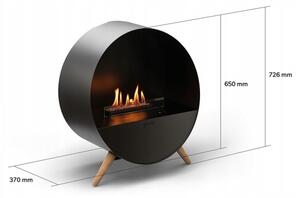 Planika Bubble Wall & Floor BEV - BIO krb na dálkové ovládání 72,6x65 cm 2,5kW