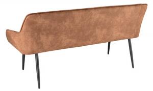 Stolová lavice TURIN hnědá mikrovlákno Nábytek | Jídelní prostory | Stolové lavice