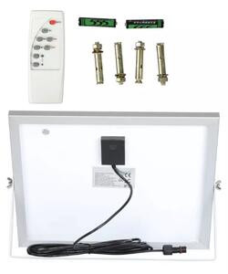 LED Stmívatelný solární reflektor LED/16W/3,2V 4000K IP65 + dálkové ovládání