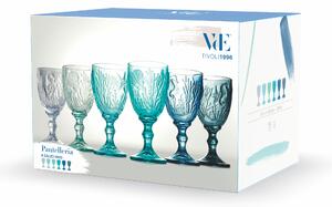 VILLA D’ESTE HOME TIVOLI Set sklenic na víno Pantelleria 6 kusů, modré odstíny, 280 ml