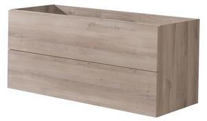 MEREO - Aira desk, koupelnová skříňka, dub, 2 zásuvky, 1210x530x460 mm (CN723S)