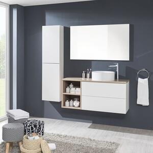 MEREO - Aira desk koupelnová skříňka, bílá, 2 zásuvky, 1010x530x460 mm (CN712S)