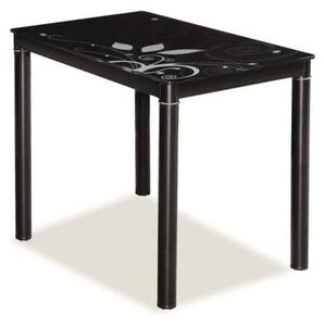 Jídelní stůl DOMOR černá, 100x60 cm