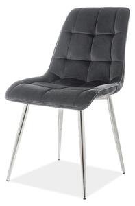 Jídelní židle CHAC 2 černá/chrom