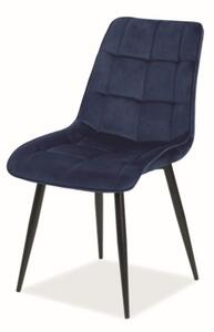 Jídelní židle CHAC tmavě modrá/černá