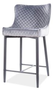 Barová židle CULAN H2 šedá/černá
