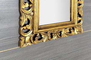 SAPHO - SAMBLUNG zrcadlo v rámu, 40x70cm, zlatá (IN110)