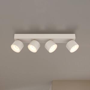 Globo LED stropní bodové světlo Rae, písková barva, kov, 4 žárovky, 46 cm, Krémová / jantar, Obývací pokoj / jídelna, kov