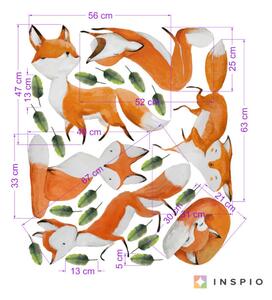 INSPIO-textilní přelepitelná samolepka - Samolepky na zeď - Lišky