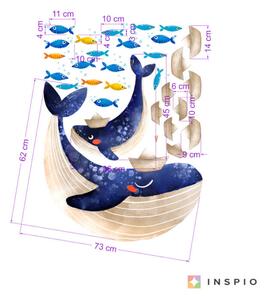 INSPIO-textilní přelepitelná samolepka - Nálepky na zeď - Moře plné ryb