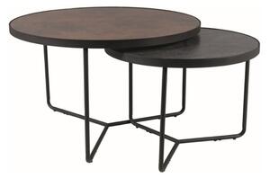 Konferenční stolek ATOLAO hnědá/černá