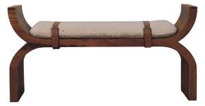 Lavice Stirrup se zaoblenými liniemi, 120 × 35 × 60 cm