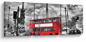 Obraz - Trafalgar Square (s hodinami) (90x30 cm)
