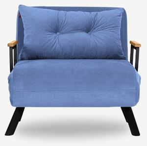 Hanah Home Rozkládací křeslo Single Sando modré