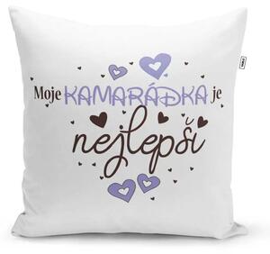 Sablio Polštář Moje kamarádka je nejlepší: 40x40 cm