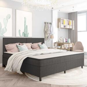 Postel boxspring šedá textil 200 x 200 cm 287467