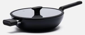 Fabini Wok pánev Meda 5.0 Economy, ø 28 cm - Nepřilnavá pánev s keramickým povrchem s poklicí, černá