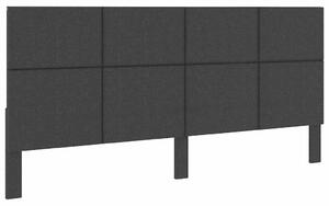 Čelo postele tmavě šedé textil 200 x 200 cm 287479