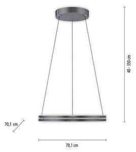 ZÁVĚSNÉ LED SVÍTIDLO, 70.1/70.1/40-350 cm Neuhaus PURE - Závěsná světla
