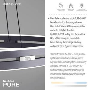 ZÁVĚSNÉ LED SVÍTIDLO, 70.1/70.1/40-350 cm Neuhaus PURE - Závěsná světla