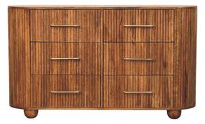 Komoda Ridgefront v dubovém odstínu, 135 × 35 × 79 cm