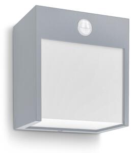Brilagi -LED Venkovní nástěnné svítidlo se senzorem TERNI LED/12W/230V šedá IP44