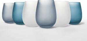 VILLA D’ESTE HOME TIVOLI Set matných sklenic na vodu Blue Dream 6 kusů, odstíny modré, 500 ml