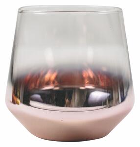 VILLA D’ESTE HOME Set sklenic na vodu Metal Rose, růžová, 320 ml , 2 kusy