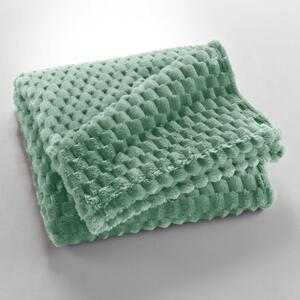 Světle zelená deka z mikroflanelu 125x150 cm Mini Frosty – douceur d'intérieur