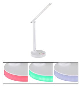 Globo 58445W - LED RGBW Stmívatelná stolní lampa GERALDO LED/5W/230V + LED/2W