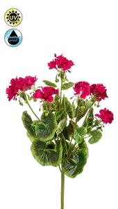 Umělá květina Geránium červená venkovní, 47cm