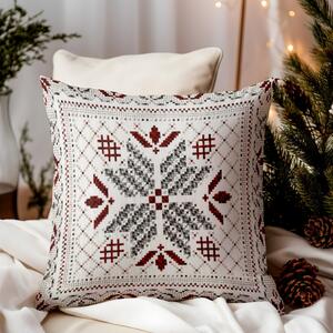 Vánoční gobelínový povlak na polštář 42x42 cm Trikot Chenille IT024 Barva Vícebarevná Rozměry 42x42 cm
