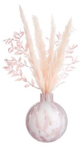 CONFETTI Váza skleněná 10 cm - sv. růžová