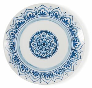 VILLA D’ESTE HOME TIVOLI Servis talířů Maiori 18 kusů, modrá/bílá