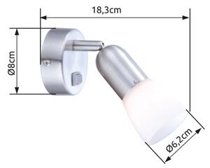 Globo 5453-1 - Nástěnné svítidlo CATHY 1x40W/E14/230V